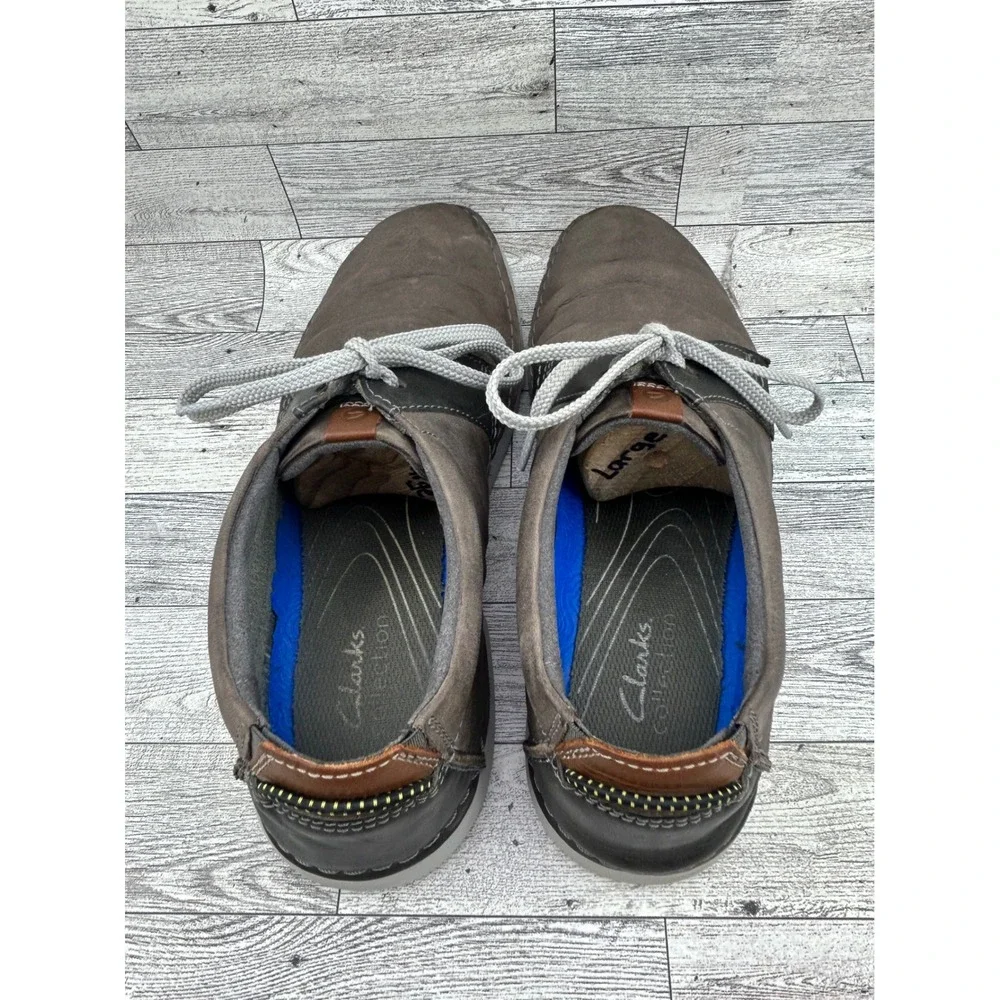 Clarks Collection Men Sz 11M Brown Leather Lace Up Shoes 261646447100